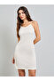 Off White Schiffli Shirt Midi Dress with Tie-Up Belt - 7