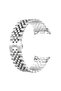 LL Silver Stainless Steel Link Smartwatch Band Compatible with Samsung Galaxy Watch 8 Classic with Adjustable Fit Replacement Strap for Daily Wear