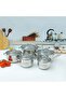 10-Piece Stainless Steel Cookware Set Dishwasher Safe, RF10390 Induction Compatible Base,49x27x21cm - 2