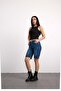 40392-73602 Women's Wide Leg Denim Bermuda 40392-73602