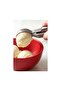 Stainless Steel Spring-Loaded Ice Cream Scoop with Mechanism, Pull-And-Release Cookie and Fruit Portioner, Matte Metal Spoon - 3