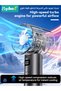 Portable Handheld Turbo Fan, USB Rechargeable Personal Fans, Mini Pocket Fans with LED Display＆Phone Stand, Small Personal Fan for Travel, Outdoor, Camping, Beach, Makeup - 3
