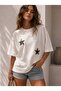Leopard Star Oversize Women's T-Shorts - 4