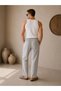 Luca Linen Lace-Up Relax Fit Men's Trousers - 2