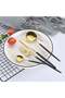 4 Piece Stainless Steel Cutlery Set Black/Gold - 3