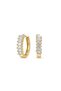 Steel Baguette Hoop Vela Earrings