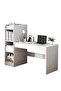 Home Office Desk, Simple Computer Desk With Opened Storage Shelves Desk Tabie Desk Organizer Bedroom Desk 132*40*120 cm - 6