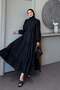 Belinda Guipure Detailed Dress Black