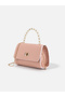 Powder Shk329 Pearl Handle, Textured, Chain Strap, Lockable, Women's Evening Dress, Hand, Arm and Shoulder Bag - 2