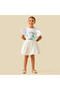 Knee Length Skirt with Glitter Embellishment - 2