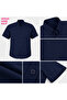 Large Size Cotton Short Sleeve Men's Shirt - 2