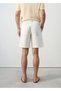 Regular fit jean bermuda şort - 4