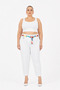 Plus Size Mom Belted High Waist Cotton Women's Pants