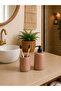 Decorative Bohemian Style 2 Piece Bathroom Set Liquid Soap Dispenser Toothbrush Holder Set - 5