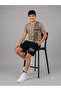 Boy's Printed T-Shirt Shorts Modern Line Patterned Set (Casual Summer Sportswear) - 2