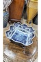 Esterhomedecor Square Rectangular Porcelain Serving Dish with a Pit-Shaped Plate - 6