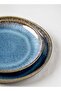12 Piece Handcrafted Blue Glaze Dinnerware Set - 7