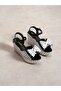 Sleek White Polka Dot Wedge Heeled Women's Sandals - 2
