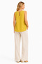 **Duygu Altıntaş 100% Muslin Women's Sleeveless Blouse – Side Button Detail, Comfortable Fit, Summer Elegance - 4