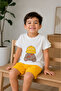 Boy's Printed Combed Cotton Shorts Set 3-5 Years I Cotton Combed Shorts Set I Short Sleeve Shorts Combed Cotton Set - 4
