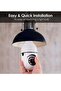 1080P Security Wireless Camera, Light Bulb Security Camera, 360 Degree 2.4GHz & 5G WiFi IP Camera - 4