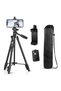 Tripod 50 Inch Aluminum Tripod Video Tripod For Cellphone Camera Universal Tripod With Wireless Remote Compatible With Iphone Xs Xr X8/8 Plus Samsung Galaxy