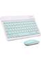 Ultra-Slim Bluetooth Keyboard and Mouse Combo Rechargeable Portable Wireless Keyboard Mouse Set