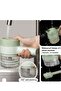 Mini Electric Garlic Chopper, 4 In 1 Handheld Electric Vegetable Cutter Set, with Brush, for Garlic Pepper Chili Onion Celery Ginger Meat - 5