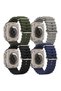 4 Pack Sport New Silicone Band Compatible with Apple Watch Ultra Ocean 42/44/45/49mm Strap for iWatch Series Ultra 8 7 6 5 SE