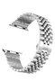 Compatible with Apple Watch Band 41mm 40mm 38mm, Stainless Steel Heavy Band with Butterfly Folding Clasp Link Bracelet for iWatch Series8/7/6 /SE Series 5/4/3/Men women,Silver - 2