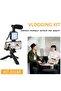 Vlogging Kit- iPhone/Android Compatible Phone Video Kit with Tripod, Mount, LED Light, Microphone - 2