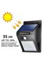 【4 pack】 35 LED Solar Lights Outdoor Waterproof Motion Sensor Wall Lamp - 2
