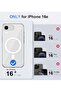 iPhone 16E Clear Magnetic Cover – MagSafe Compatible, Hybrid Protective Crystal Clear Hard Back Case - 2