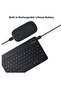 Rechargeable Bluetooth Keyboard and Mouse Combo Ultra-Slim Portable Compact Wireless Set for Android Windows Tablet (Black) - 4