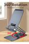 MK60 Rotating Stable and Antiskid wide compatibility foldable Desktop Holder For Mobile and Tablet - 3