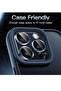 Camera Lens Protector for iPhone 15 Pro/Pro Max, 9H Tempered Glass, Matte Metal, Blue - 5