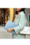 Smart Folio Soft TPU Protective Case Cover with Apple Pencil Holder for iPad 8th/7th Gen - Sky Blue - 3