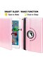 Pink 360° Rotating iPad Case with Auto Sleep/Wake – Compatible with iPad 9.7” (2017/2018), iPad Air 2 & Air - 4