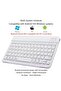 Wireless Keyboard|Mouse, Bluetooth Wireless Rechargeable Keyboard with Charging Cable, Ultra Thin Keyboard for iPad Smartphone Computer, Compatible with Android/iOS/Windows/Mac System-Blue - 3