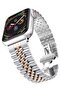 Replacement Band Compatible with Apple Watch 45mm/44mm/42mm, Stainless Steel Solid Strap