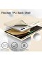 Case for Samsung Galaxy Tab S9 FE+ / S9 FE Plus 12.4-Inch – Soft TPU Tri-Fold Stand Protective Cover with S Pen Holder, Auto Wake/Sleep, S Pen Charging Support (Beige) - 4