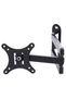 Telescopic TV Bracket, LCD LED TV PC Monitor Wall Mount, Folding Shelf, Heavy Duty Corner Tilt Swivel - 2
