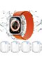 [4 Pack] Apple Watch Ultra 49mm Screen Protector & Case, Anti-Fog Tempered Glass - 2