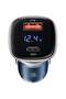 Fast Car Charger 45W with Dual Ports & Digital LED Display Smart. Quick Charge QC 3.0 - 3