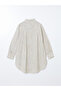 Striped Oversize Women's Shirt Tunic - 6