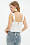 Strappy Blouse with Eyelet Detail on the Back - 6