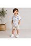 Boy's Short Sleeve Muslin Shirt and Shorts Set