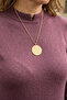 Gold Ayetel Kürsi and Allah Double-Sided Medallion Steel Necklace - 5