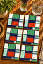 Modern Design Set of 6 Coasters - Uv Printing Mdf - 10X10 cm