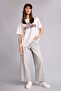 100% Cotton Oversized Crew Neck Printed Short Sleeve White T-Shirt H4203Ax26Au - 2